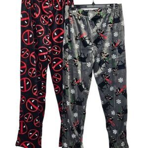 2 pair boys pajama pants
